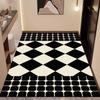 Luxury Leather Entrance Mat: Wash-Free, Wipeable Door Mat for Home and Porch