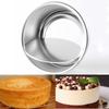 Bakeware Round Pattern Baking Tools Cake Pan Aluminum Alloy Die Pudding Mold Removable Bottom