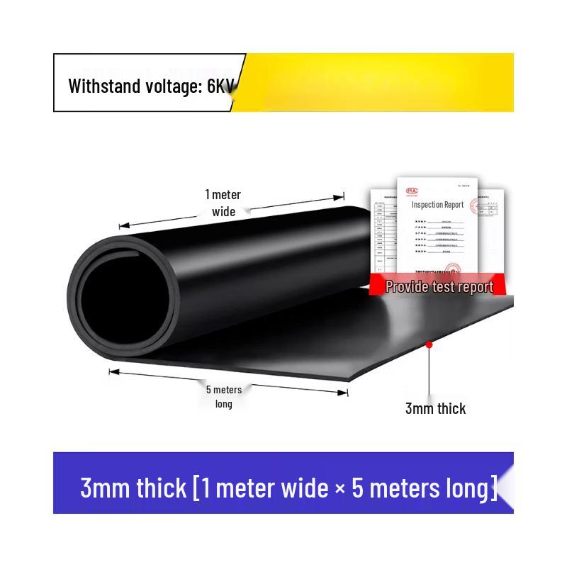 High-Voltage Insulating Rubber Mat
