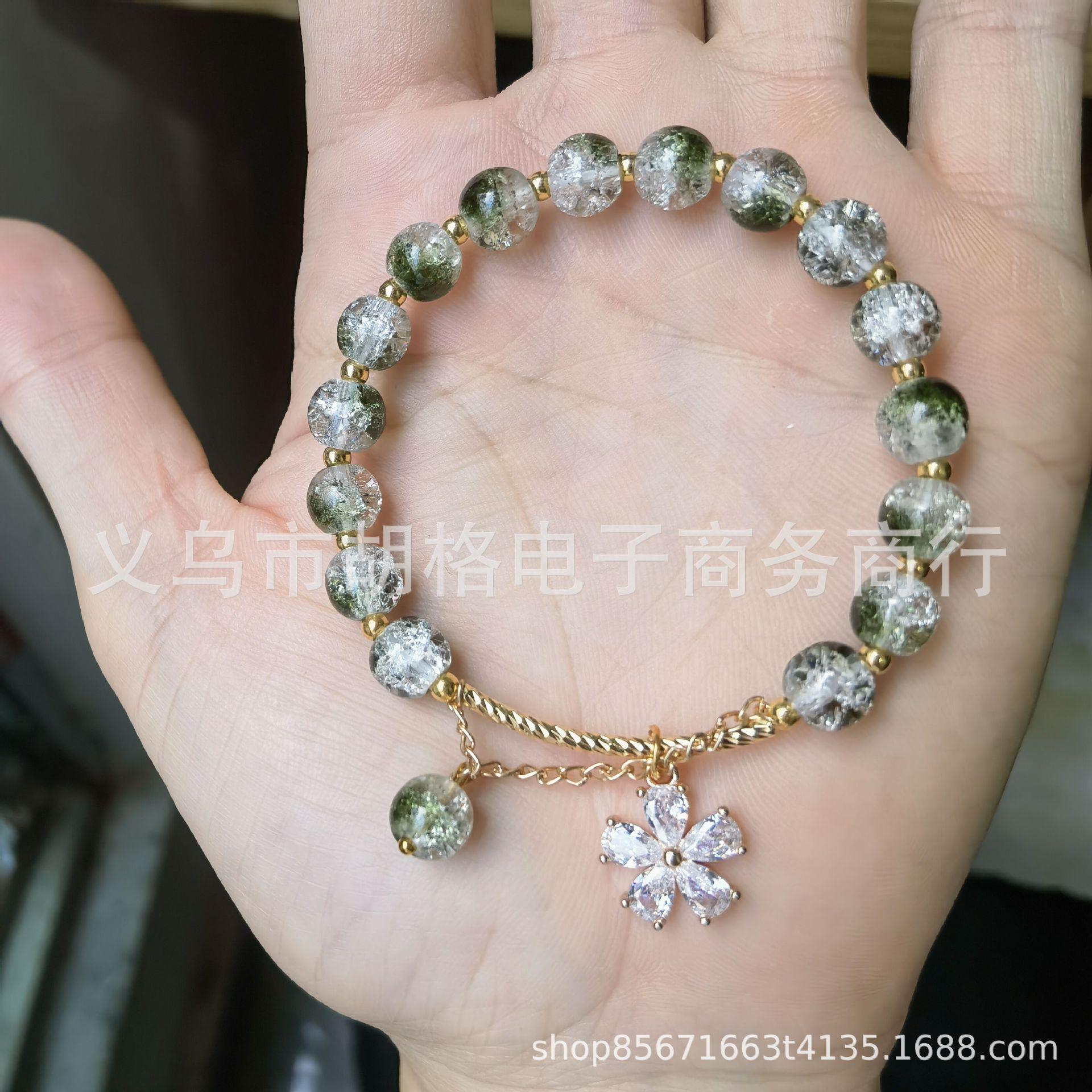 

JYL TS Bracelet Gemstone Gourd Style Brings Wealth And Family Blessings Imitation green ghost cherry blossom порошок синий