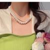 Women's Fashion Versatile Temperament Sweater Layered Retro Double-layer Winding Necklace
