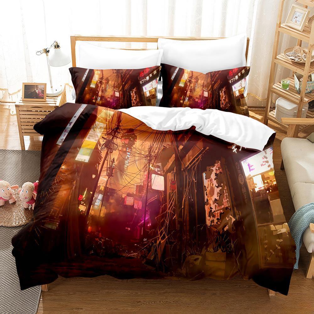 Akudama Drive Bedding Set Single Twin Full Queen King Size Bed Set Adult Kid Bedroom Duvet cover Sets 3D Anime Bed Sheet Set