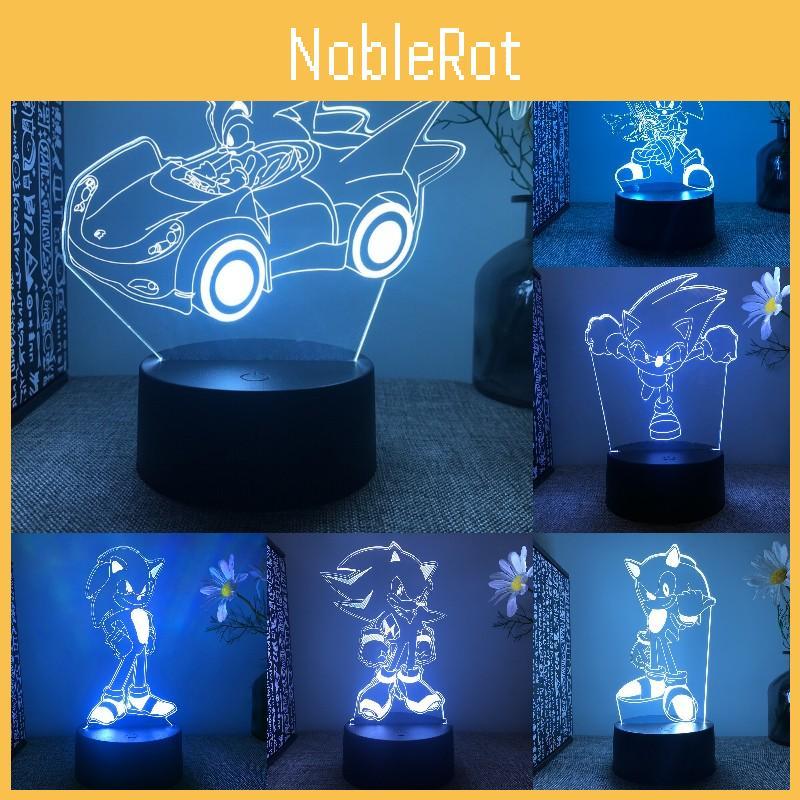 Lamp 3d Led Night Light Acrylic Touch Cartoon Character Table Desk Gifts
