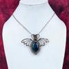Labradorite Pendant Copper Wire Wrapped Butterfly Pendant Real Gemstone Pendant