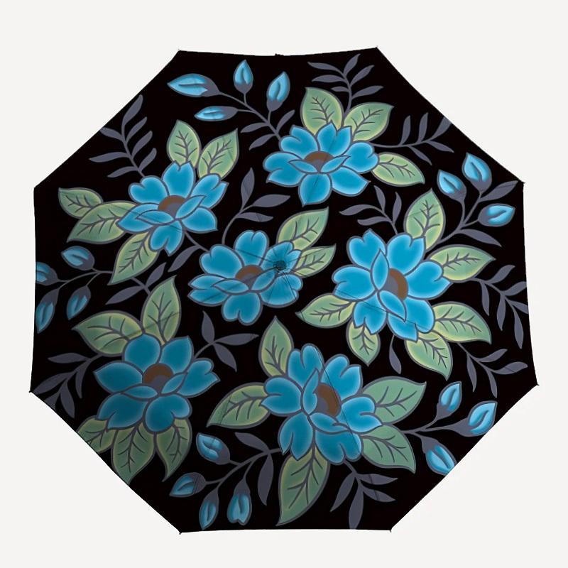 

1pc Floral Pattern Umbrella - Portable Home Essential, Durable Iron Frame with Rod Structure, Fashion Lovers y250910112