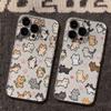 Transparent Shockproof Phone Case for IPhone 17 16 15 14 13 12 11 Pro Max IPhone 16 15 14 Plus Adorable Pixelated Kittens