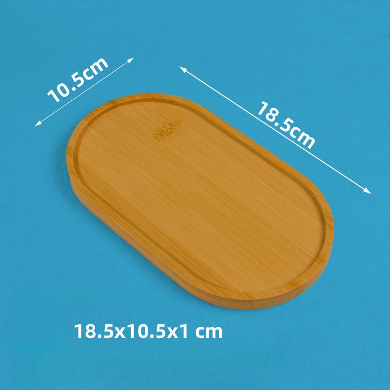 Bamboo Tray Saucer Tray Cup Pad Coaster Plate For Kitchen Bar Decorative Plate Creative Coaster Coffee Cup Mat For Kids