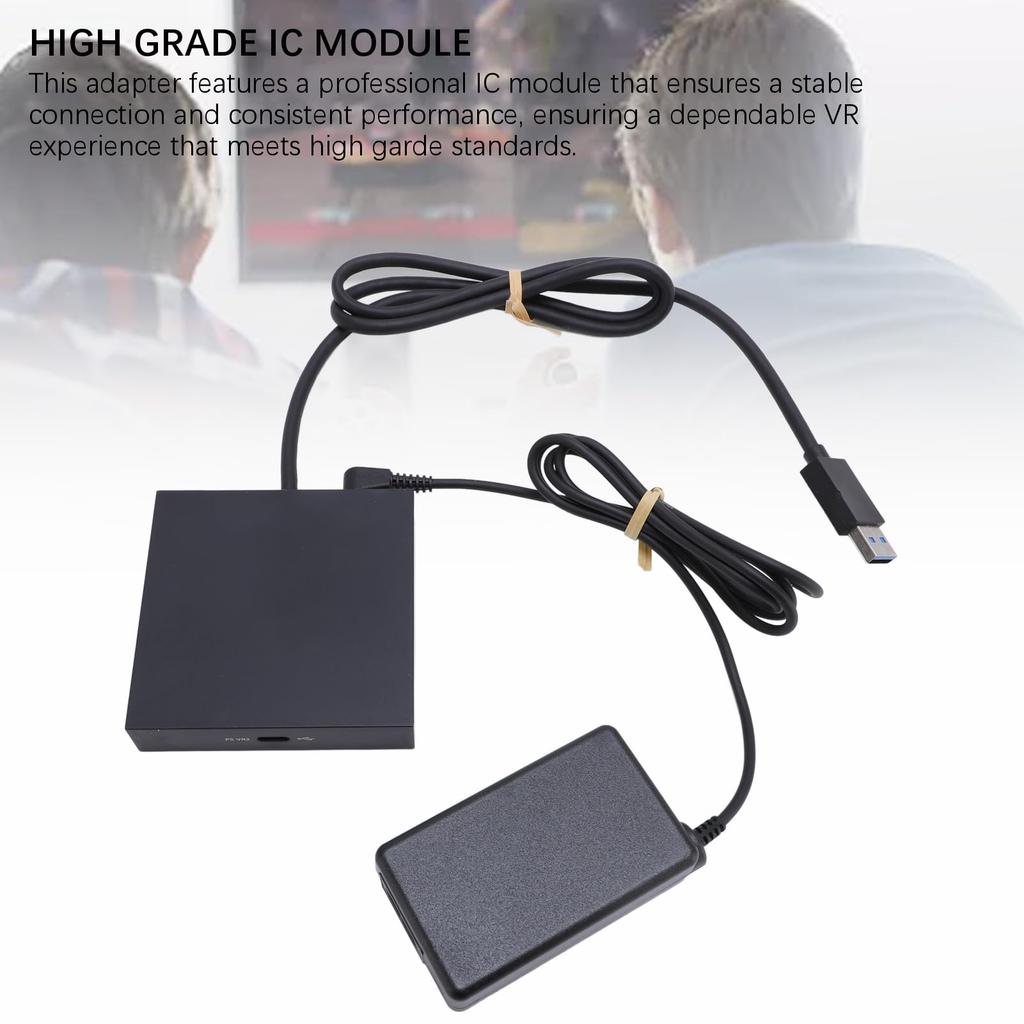 PS VR2 PC Adapter Kit for VR2 with PS VR PC Adapter Power Adapter DisplayPort PS VR Accessory Expand your PS VR2 Game Library and Play Games on PC