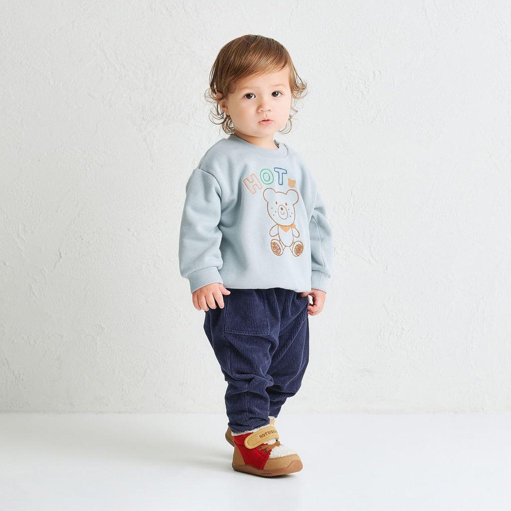 MIKIHOUSE HOT BISCUITS Sweatshirt for Boys and Girls, Storm Blue, 100cm, 73-5602-689