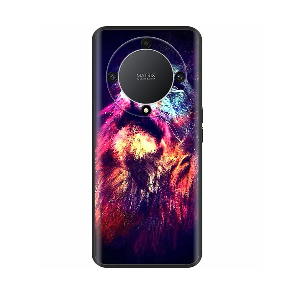 For Honor Magic 6 Lite Case Magic6 Lite Liquid Silicone Soft TPU Back Bumper Skull Marble Print Fundas For Honor Magic 6 Lite 5G