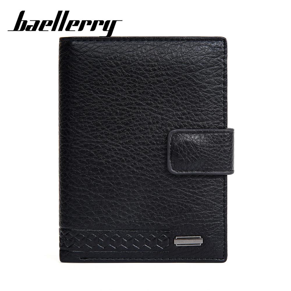Men's Medium-Length hasp Wallet with Coin Pocket Multi-Function Billfold Card Holder