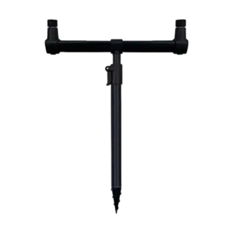 Rod Stand Rack Fixing Bracket with Ground Stake Aluminum Fishing Rod Holder Detachable Fishing Rod Rack Fishing Gear