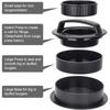 3 In1 Stuffed Burger Press Patty Maker Rings Molds Kit Non Stick Stuffer Hamburger Press Patty Maker for Slider/Pattie/Grilling