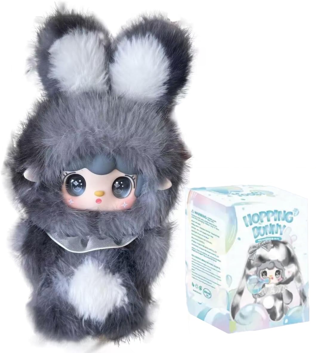 

YOOKI Серия Плюшевых Зайцев Прыгающих Сюрприз Глаза с Блестками Электроplated Градиент Мягкие 8 Типов 2 Особых 1 Случайный Предмет Игрушка, Коробка, Оригинальный,