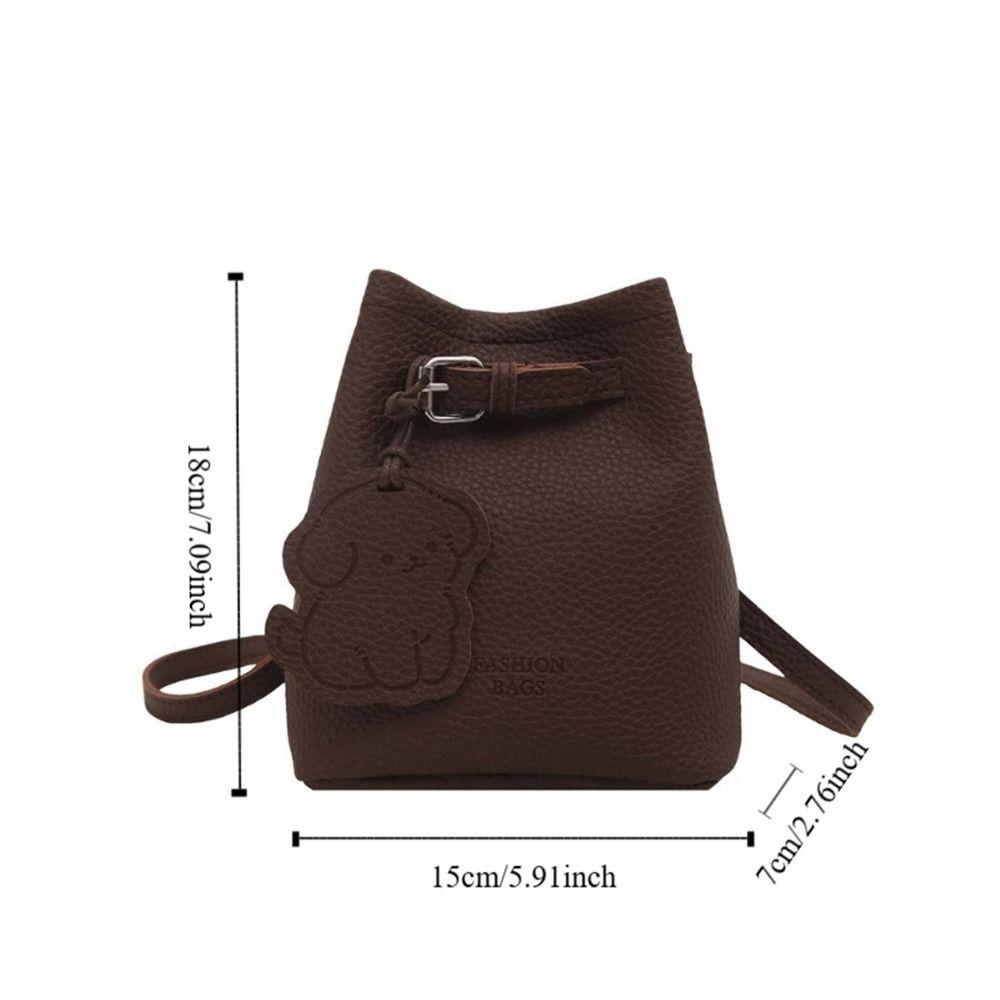 Pu Leather Basket Bag Designer Women's Shoulder Bag Fashionable Crossbody Bag Ladies