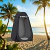 Black Portable Pop Up Privacy Tent with Zipper Closure Easy Setup Non Waterproof Polyester Shelter for Beach Fishing Hiking
