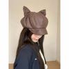 Y2K Retro Cat Ear Beret - Cute, Trendy, Korean Style for Autumn/Winter