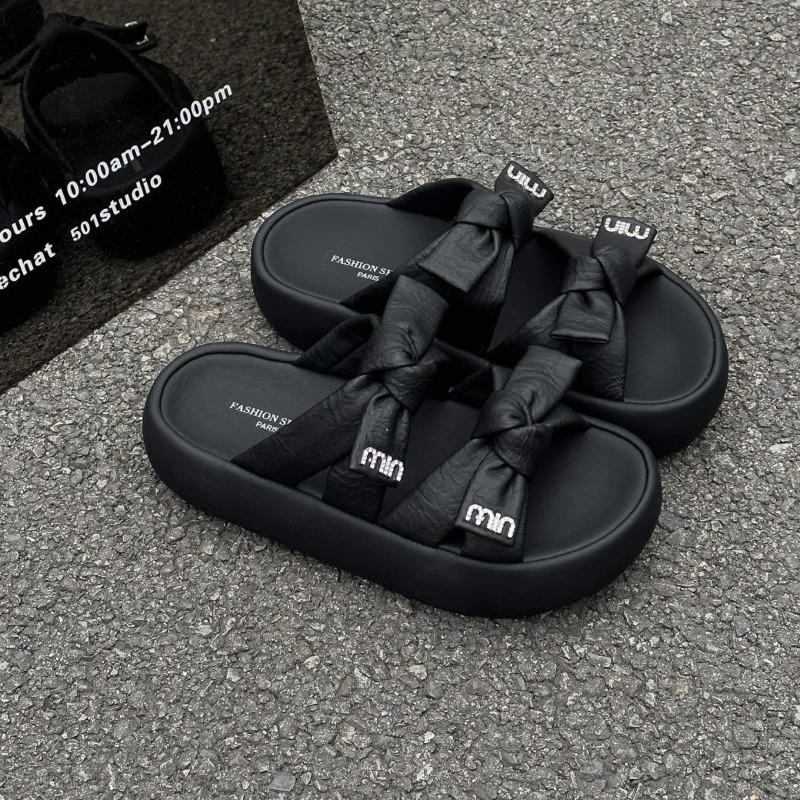 Thick-soled slippers women's summer wear retro feeling new casual fashion cool slippers women