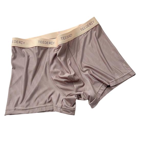 

Мужские трусы-боксеры со средней посадкой и эластичным поясом, цветные влагоотводящие трусы с буквенным принтом, однотонные U-выпуклые трусы-боксеры, нижнее белье 4XL кофейный