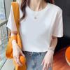 Women's 2025 Summer Unisex Round Neck Printed Short-Sleeve Loose Cotton T-Shirt