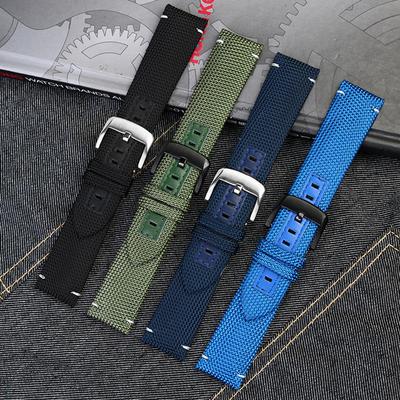 Classic For Mido Navigator M026.629 Nylon Leather Watch Strap Ocean Star M042 M042.430 Men's Citizen Watch Bracelet Black Blue 22mm