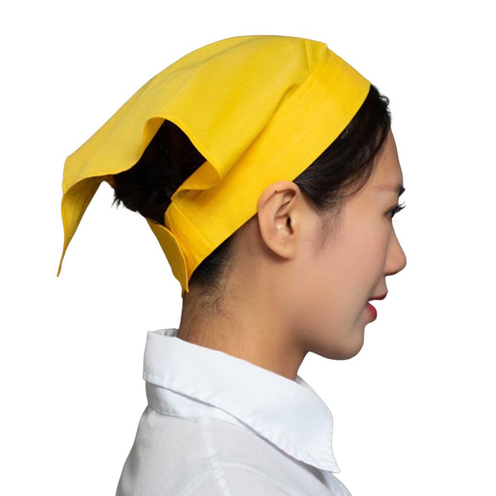 Working Cap Restaurant Triangle Hair Kerchief Vintage Fashion Cotton Chef Hat Hygiene Work Cap for Restaurant Accessories