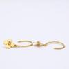 Marie-Helene De Taillac 22K 0.04ct Diamond Precious Clover Hoop Earring Yellow GoldUsed