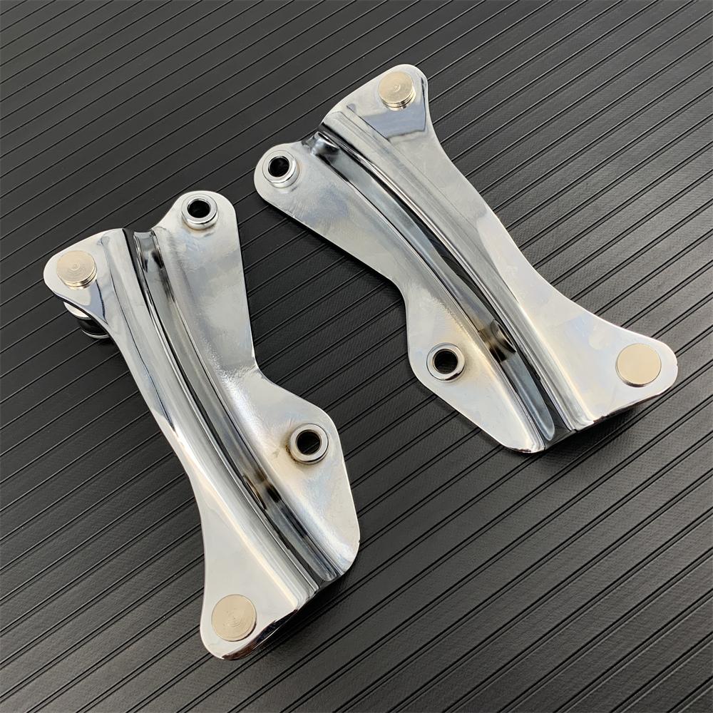 Black/Chrome 4 Point Docking Hardware Kit For Harley Touring Road King Street Glide Road Glide FLHR FLHX FLTRX Motorcycle