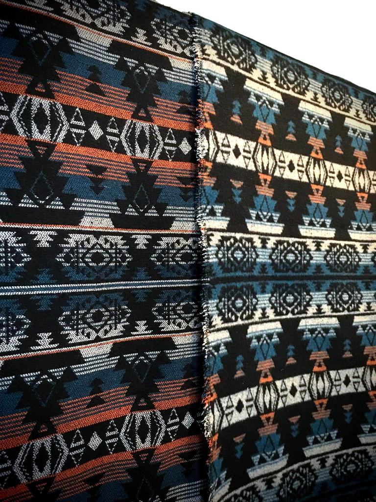 Ethnic Jacquard Thick Cotton Native American Craft Handmade and Crafts Symbol Fabric, Scraps, Pattern, Ortega, Supplies, Bags, Accessories, (Pharaoh