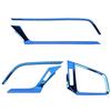 Zentrale Steuerung Luftauslass Dekoration Abdeckung Trim Aufkleber Edelstahl für 10. Generation Honda Civic 2018 2017 2016, Blau