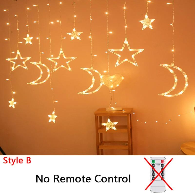 Christmas Decor String Garland Curtain Light LED for Wedding Home Christmas Tree Ornament 2024 Navidad Xmas Gift 2025 New Year