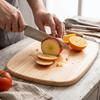 Thickened Wooden Cutting Board Non-Slip Cheese Board Durable Cutting Plate Mat  Baby Food
