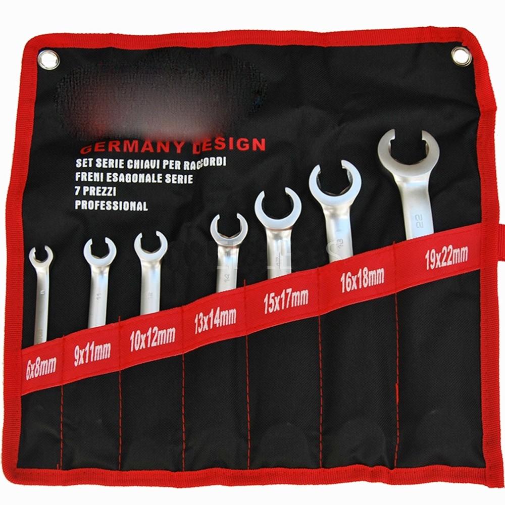Set Chiavi Ad Anello Collo Di Cigno 6-32 Mm – Bi-esagonali, Deep Offset, Per Auto E Meccanica - Foto 6