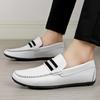 Man Shoes Leather White Shoes Men Summer Men'S Loafers Moccasin Fashion Loafer Flats Luxury Big Size 37-46 Male Casual Footwear