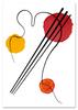 Poster Kandinsky Sushi Composition