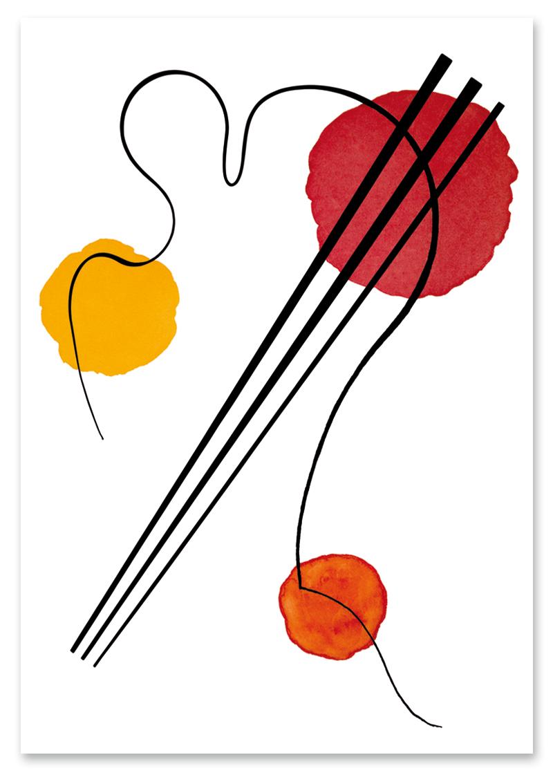 

Plakat kandinsky sushi kompozycja 30x40 cm