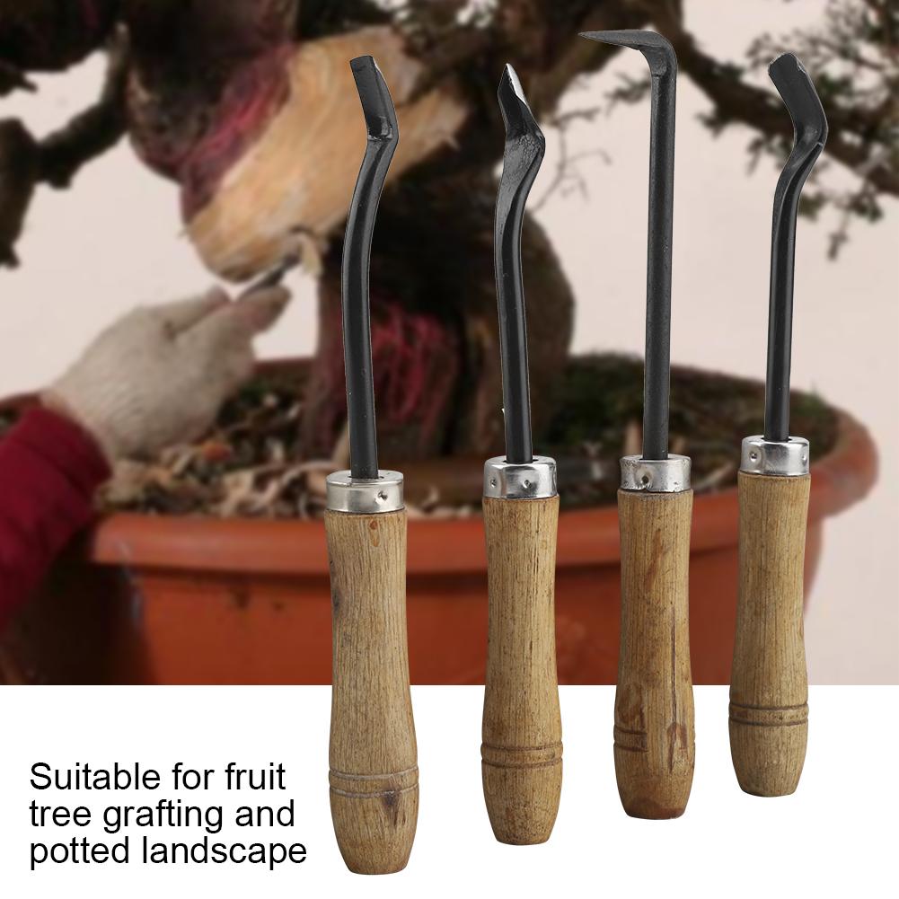 4pcs  Set Steel Small Portable Sturdy Sharp Garden Knife Fruit Tree Grafting