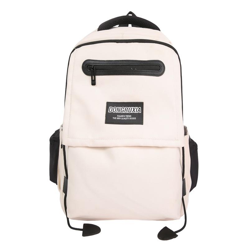 Fashion Labeling Large Capacity College Style Junior High School High School Student School Bag Leisure Computer Bag Backpack Female