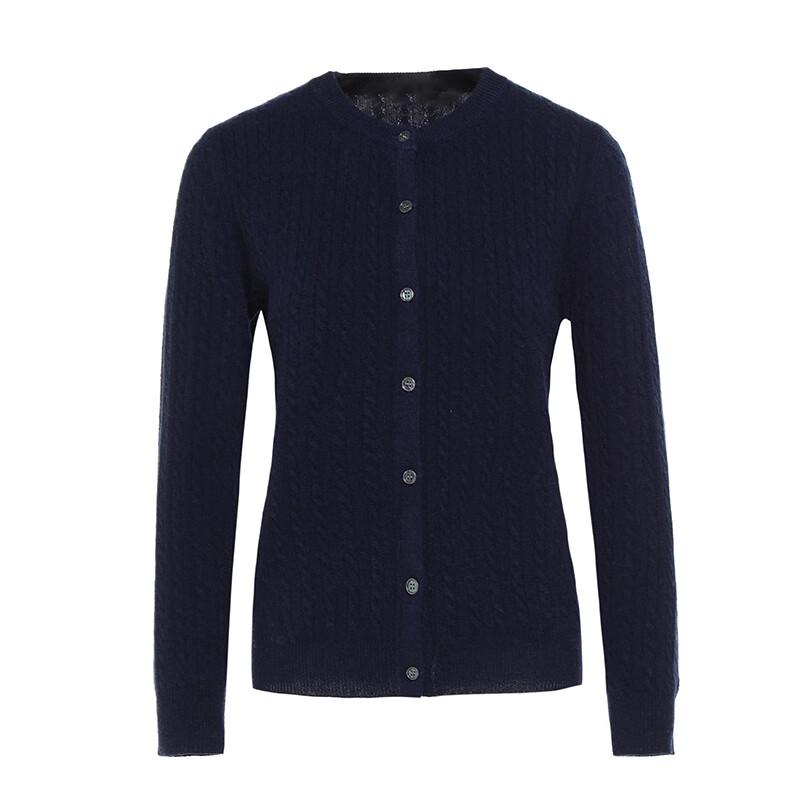 

G·TENNA MHSH-510 Women s Cable Knit Cashmere Cardigan L