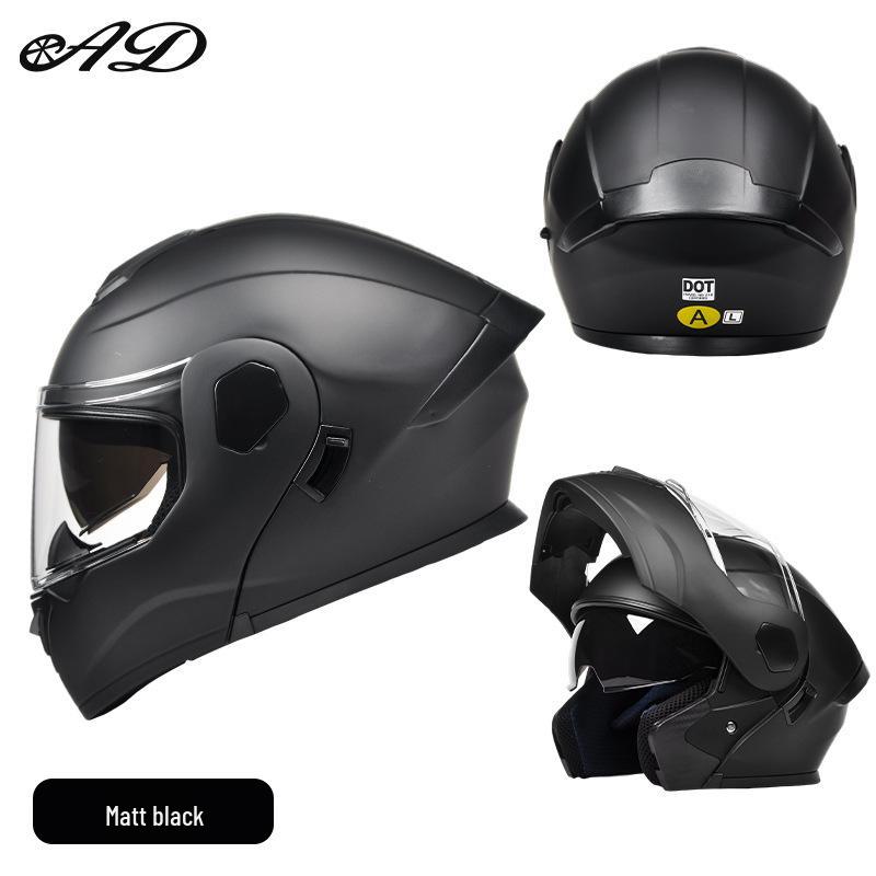 

Class A DOT Certified Flip-Up Dual Visor Unisex Motorcycle Helmet for All Seasons M 55-56CM