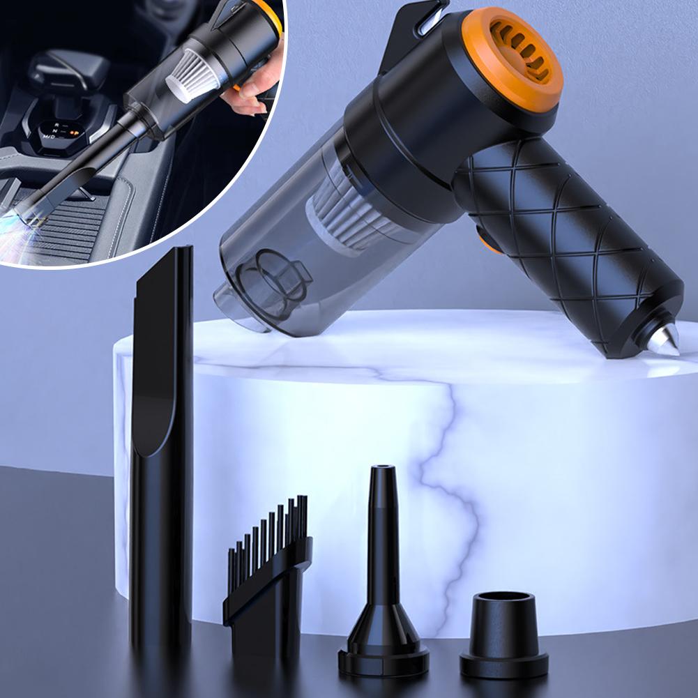 6in1 Car Vacuum Cleaner 3500Pa Powerful Wireless Charging Dual-use Blowing Suction Mini Handheld Vacuum Cleaner For Vehicle