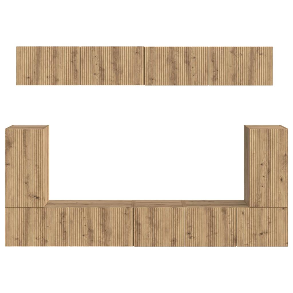 TV Cabinet Set 5 Pieces Artisan Oak Engineered Wood