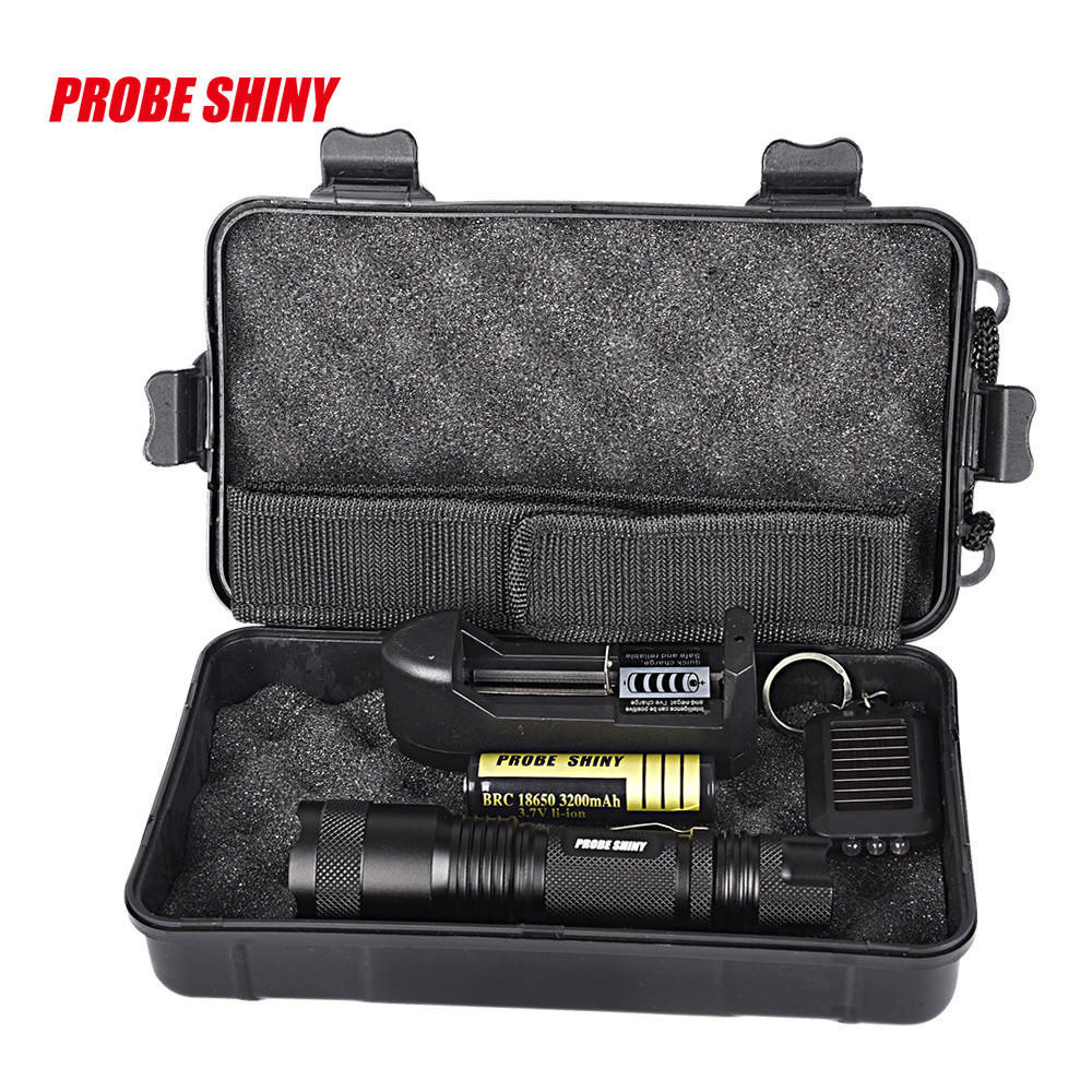 5000LM Zoomable X800 XML T6 LED Tactical Police Flashlight Torch Case 18650 Kits