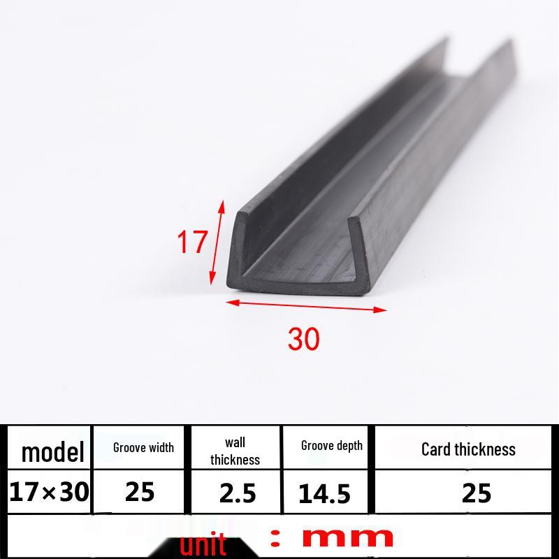 U-Shaped Rubber Anti-Collision Edge Seal Strip for Glass and Steel Plates