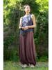 Women's Artistic Retro Loose Cotton Linen Pumpkin Patchwork Lantern Pants