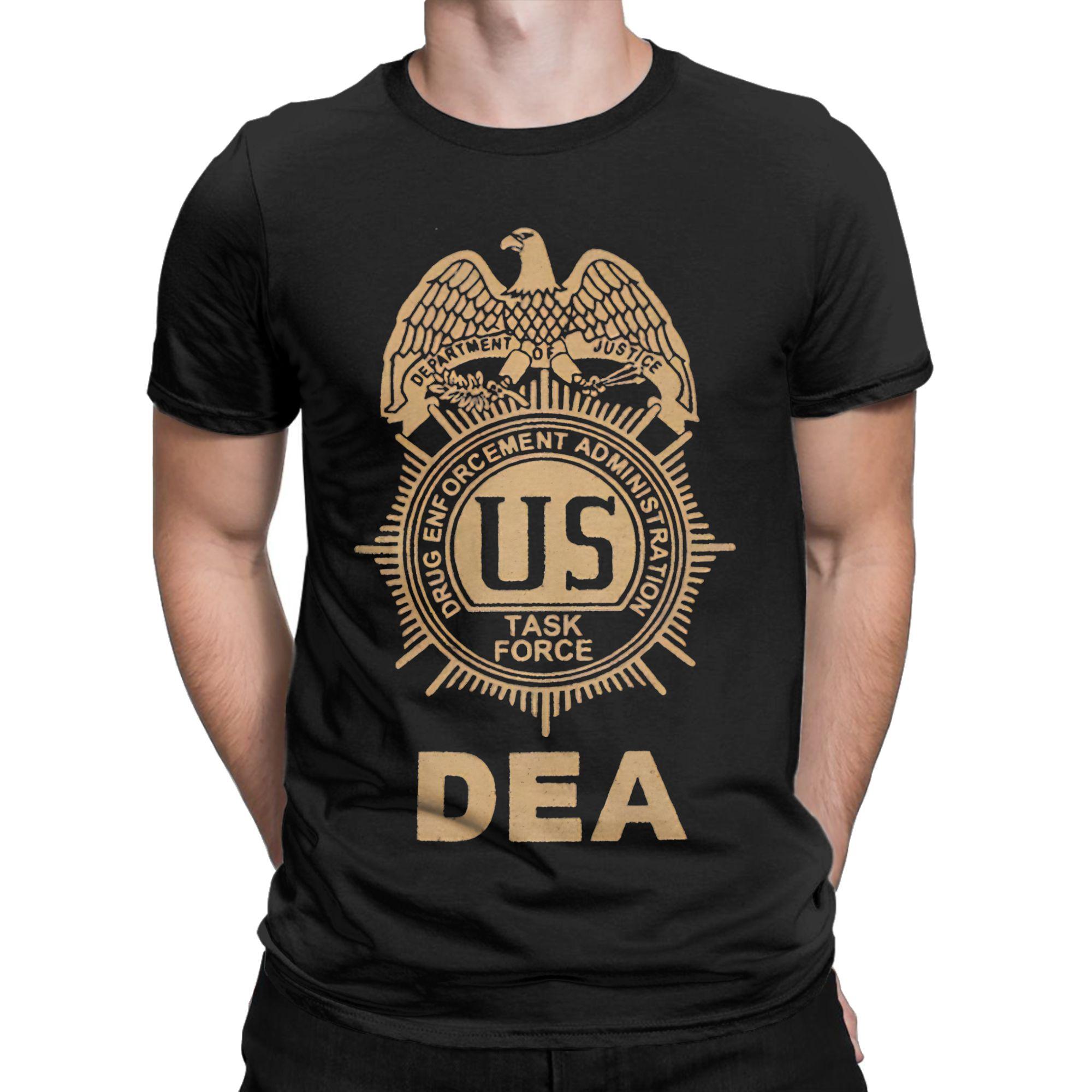 

Винтажная футболка DEA US Federal Interdiction Agency Мужская Женская Хлопковая Футболка с коротким рукавом Топы больших размеров S
