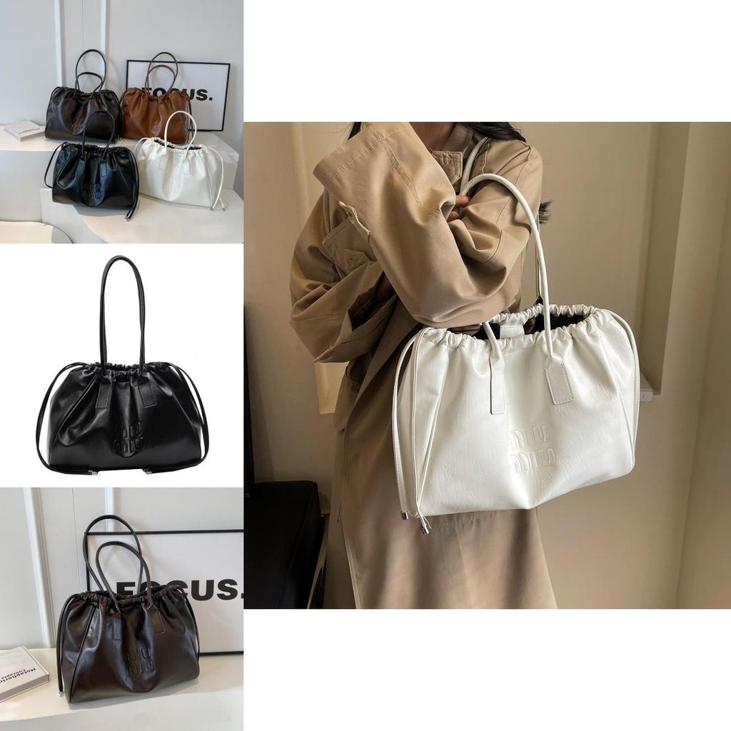 Street Style Womens Tote Bag With Splicing Detail And Single Shoulder Strap