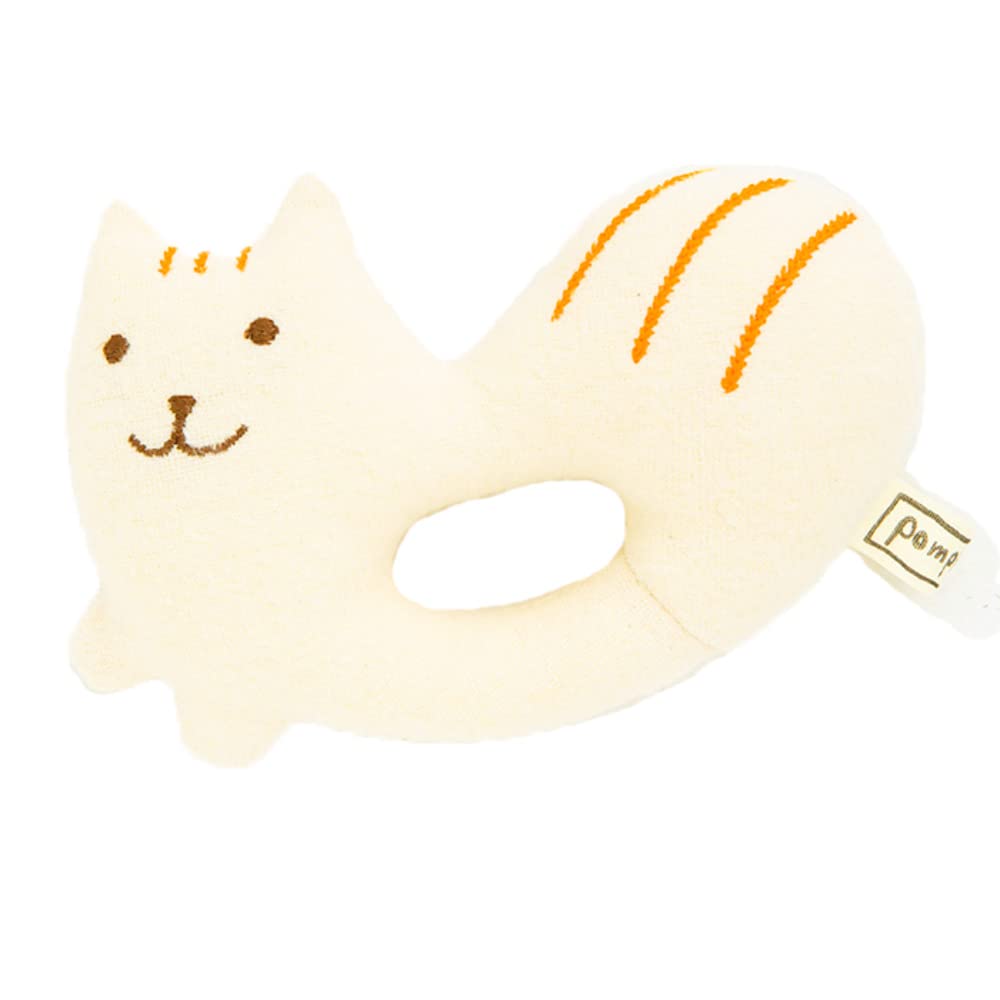 

pompkins BABY органический хлопок Погремушка Сделано в Японии Y-1299 100% [Серия Бурундучок] Y-1299 (натуральный)