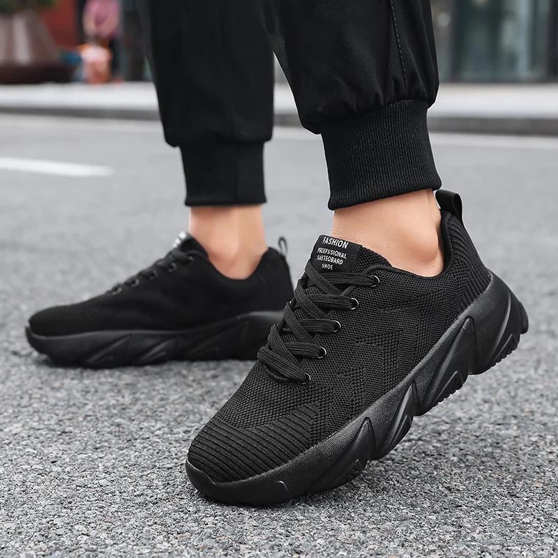 Men's Running Sports Shoes Casual Four Season New Breathable Comfortable Light Fashion Versatile Anti Slip Casual Sports Shoes