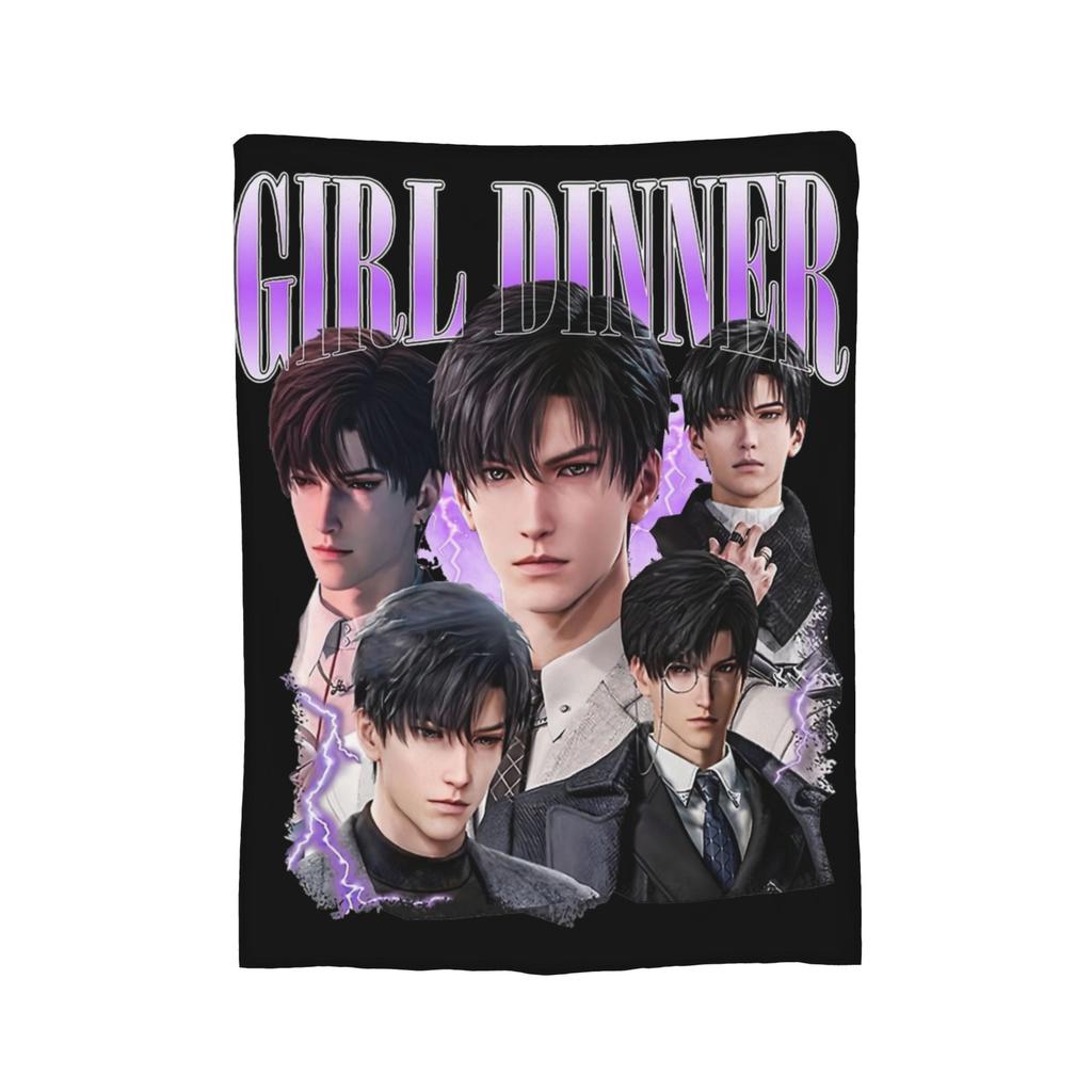 Love And Deepspace Zayne Blanket Flannel Winter Multi-function Soft Throw Blanket for Home Travel Bedding Throws